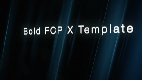 Bold FCP X Template